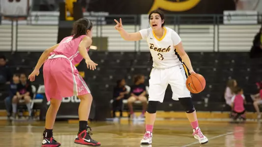 Alex Sanchez in the Big West Conference match against  Northridge at the Walter Pyramid, Long Beach, Calif., Sat., Feb. 9, 2013.