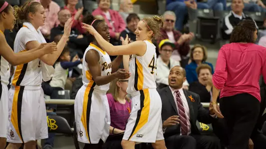 Lauren Spargo in the Big West Conference match against  Northridge at the Walter Pyramid, Long Beach, Calif., Sat., Feb. 9, 2013.