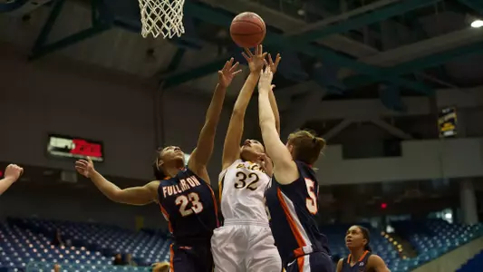 Devin Hudson before the Big West Conference Tournament match against Cal State Fullerton at the Bren Events Center, Irvine, Calif., Tues., March 12, 2013.