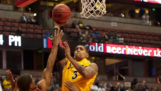 Keala King in the Big West Conference Tournament match against Cal State Fullerton at the Honda Center, Thursday, March 14, 2013.