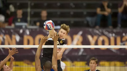 John Henry in the Active Ankle Tournament match against IPFW at the Walter Pyramid, Long Beach, Calif., Sat. March 16, 2013.