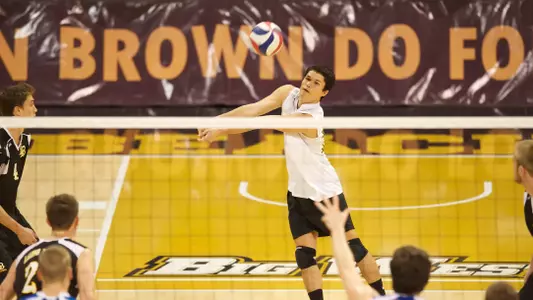 Andrew Sato in the Active Ankle Tournament match against IPFW at the Walter Pyramid, Long Beach, Calif., Sat. March 16, 2013.