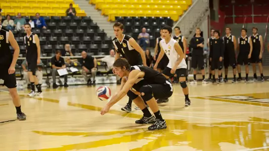Dan Glamack in the Active Ankle Tournament match against IPFW at the Walter Pyramid, Long Beach, Calif., Sat. March 16, 2013.