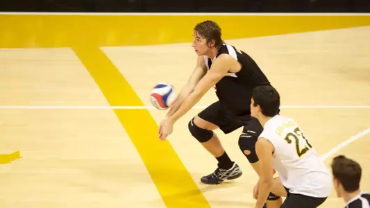 Dan Glamack in the Active Ankle Tournament match against IPFW at the Walter Pyramid, Long Beach, Calif., Sat. March 16, 2013.