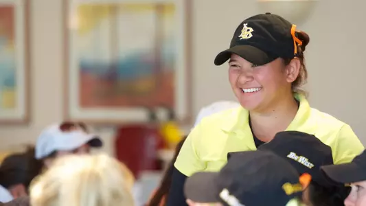 Senior Simone Hoey and the 49ers return to action for the SDSU Farms Invitational.  (Photo by John Fajardo/LBSU)