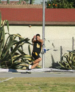 Joel Baez scored in both the hammer (2nd) and the discus (8th) on the first day of the Cal-Nevada Championships.