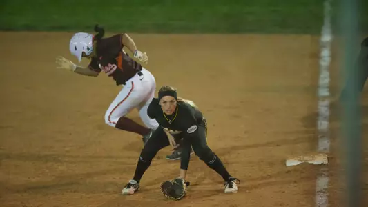 Ashley Holmes in the Long Beach State Invitational game against Virginia Tech at Mayfair Park, in Lakewood, Calif., Thurs., Mar. 07, 2013.