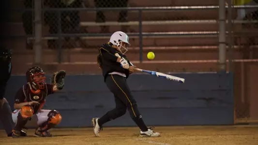 Leilani Tupua-Tautalatasi hits one foul in the Long Beach State Invitational game against Virginia Tech at Mayfair Park, in Lakewood, Calif., Thurs., Mar. 07, 2013.