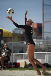 Bre Mackie made 14 kills in a win over UCLA on Wednesday.