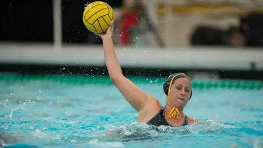 Chelsea Parks in the Big West Conference match against No. 13 UC Santa Barbara at the Campus Pool on Sunday, April 14, in Long Beach, Calif.