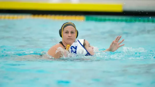 Chelsea Parks in the Big West Conference match against No. 13 UC Santa Barbara at the Campus Pool on Sunday, April 14, in Long Beach, Calif.