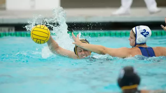 Chelsea Parks in the Big West Conference match against No. 13 UC Santa Barbara at the Campus Pool on Sunday, April 14, in Long Beach, Calif.