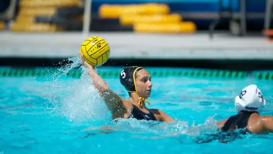 Rachel Cretcher in the Big West Conference match against No. 13 Cal State Northridge at the Campus Pool on Saturday, April 6, in Long Beach, Calif.