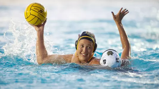 Coriann Snyder in the Big West Conference Women's Water Polo match against UC Irvine at the 49er Campus Pool, Long Beach, Calif., Thursday, April 18, 2013.