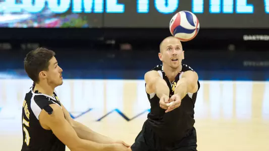 Dalton Ammerman in the MPSF Conference Playoff match against Stanford at the Walter Pyramid, Long Beach, Calif., Saturday, April 20, 2013.