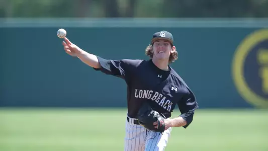 David Hill pitched five no-hit innings and collected his third win Sunday.