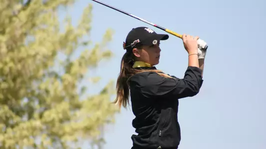 Freshman Kassidy Teare tied for second place after the opening round of the Big West Conference Championship.  (Photo by Cameron Fujimoto/LBSU)