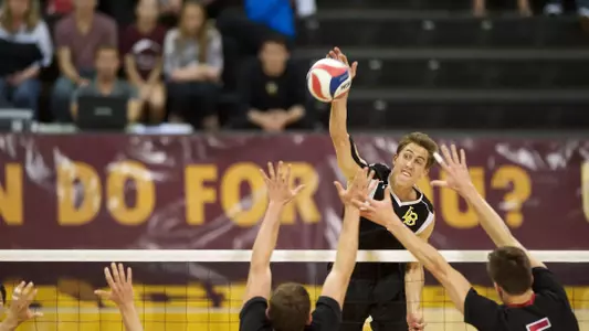 Junior Taylor Crabb had a team-high 16 kills in the MPSF Tournament championship match at No. 1 BYU.