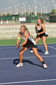 Duo Karolina Rozenberg and Ebba Unden won at the No. 1 doubles spot to help LBSU claim its third straight Big West title.