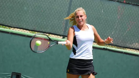 Sarah Cantlay in the Big West Tournament Championship match against UC Irvine on Sunday, April 28, 2013.