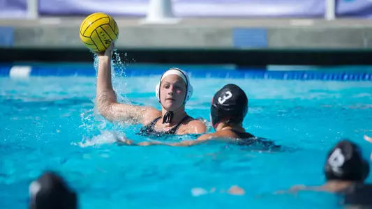 Chelsea Parks in the Big West Tournament third place match against San Diego State at the Anteater Aquatics Complex, Irvine, Calif., Sunday, April 28, 2013