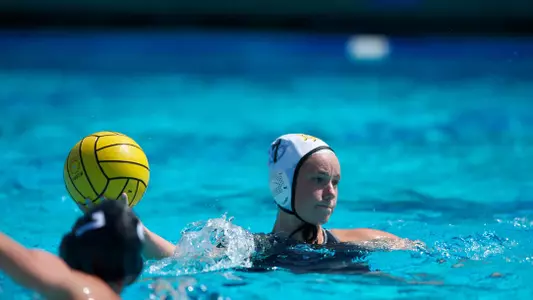 Justine Morgan the Big West Tournament third place match against San Diego State at the Anteater Aquatics Complex, Irvine, Calif., Sunday, April 28, 2013