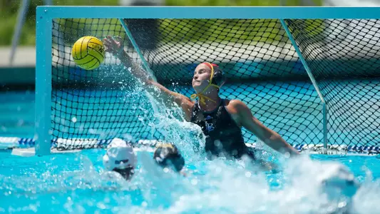 Kelly Ringel in the Big West Tournament match against Northridge at the Anteater Aquatics Complex, Irvine, Calif., Friday, April 26, 2013