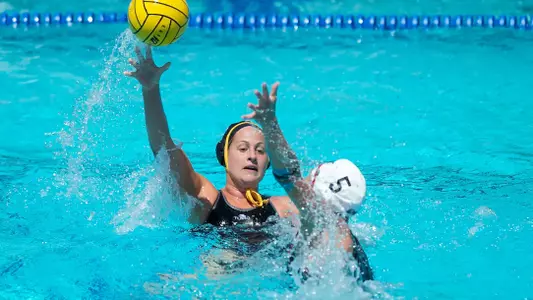 Chelsea Parks in the Big West Tournament  match against Northridge at the Anteater Aquatics Complex, Irvine, Calif., Friday, April 26, 2013