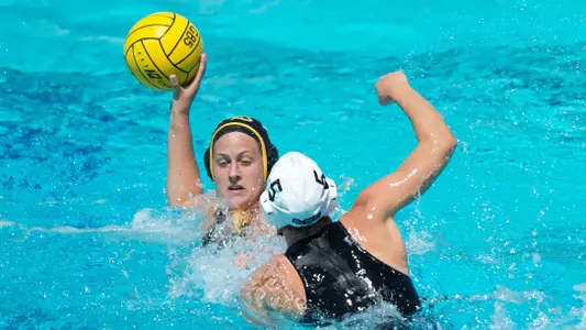 Chelsea Parks in the Big West Tournament  match against Northridge at the Anteater Aquatics Complex, Irvine, Calif., Friday, April 26, 2013