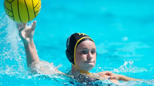 Justine Morgan in the Big West Tournament match against Northridge at the Anteater Aquatics Complex, Irvine, Calif., Friday, April 26, 2013