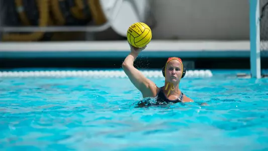 Kelly Ringel in the Big West Conference match against Cal State Northridge Saturday, April 6, 2013, at the Campus Pool in Long Beach, Calif.