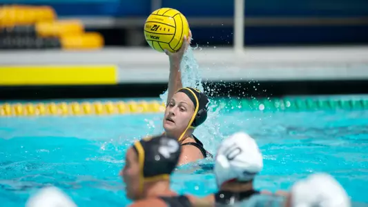 Chelsea Parks in the Big West Conference match against Cal State Northridge Saturday, April 6, 2013, at the Campus Pool in Long Beach, Calif.