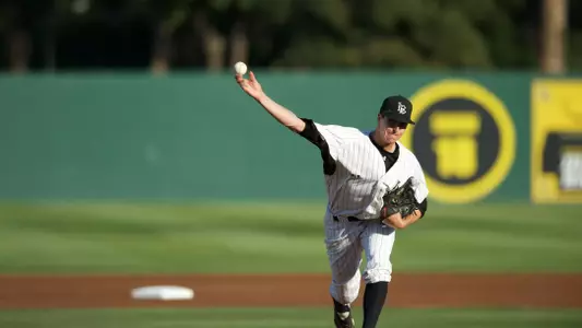 Shane Carle pitched the first complete game of the year for the Dirtbags, striking out seven.