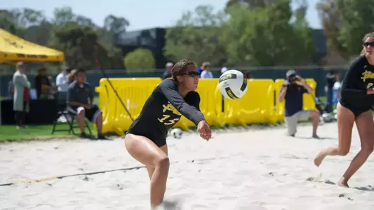 Lauren Minkel, along with Jocelyn Neely, came through again for the 49ers to win the National Championship for Long Beach State.