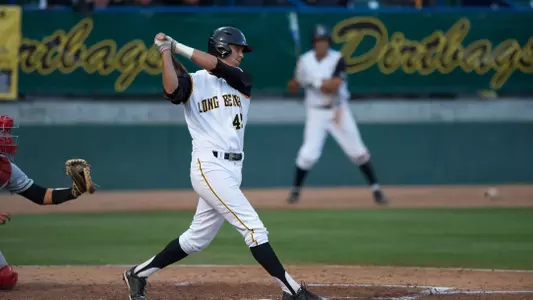 Zack Belanger hit his first collegiate home run on Sunday.