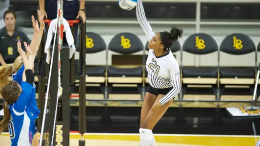 Chisom Okpala had 18 kills on .361 hitting for the 49ers against No. 11 UCLA.