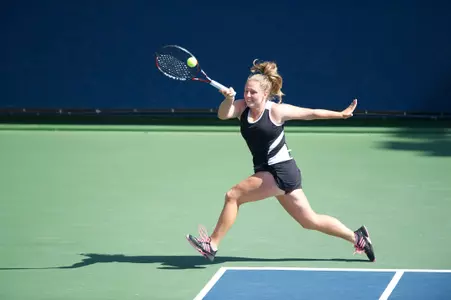 Sophomore Ebba Unden continues to play strong as she won in both singles and doubles play on Saturday on day two of the UNLV Invitational.