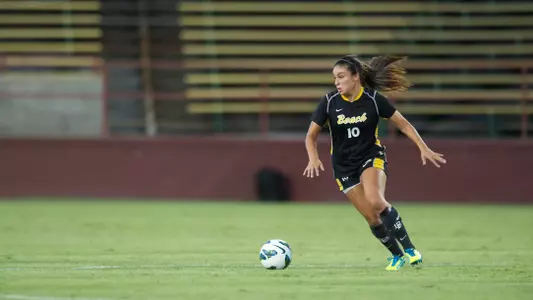 Senior Eileen Maes earned national recognition for her performance in a 3-2 win at No. 23 Texas Tech.<br><i>(Photo by John Fajardo)</i>