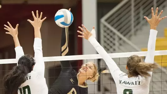 Mackie helped the Beach to its first win over Hawaii since 2000.