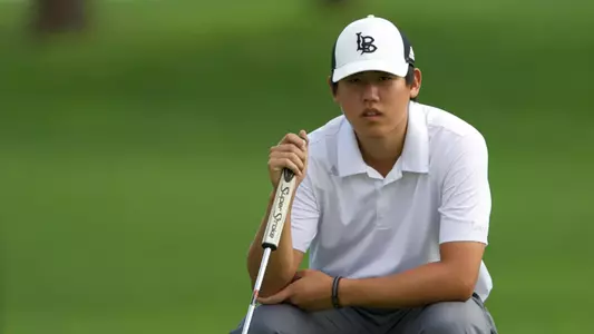 Kevin Lee is tied for second going into the final round at the Visit Stockton Pacific Invitational.  (Photos by John Fajardo/LBSU)