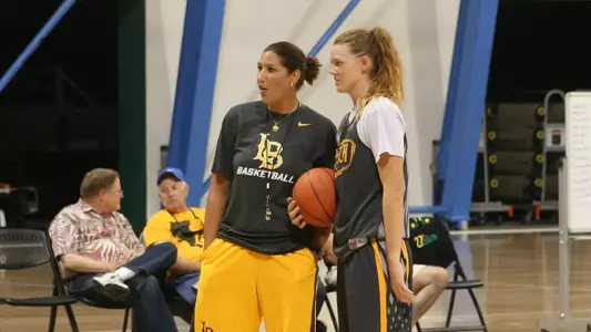 Head Coach Jody Wynn and Madison Montgomery