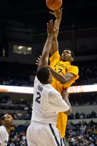 Eric McKnight scored 14 points, his most as a 49er in the 85-67 loss.