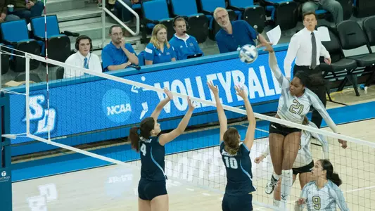 Chisom Okpala had eight kills and three blocks in the sweep.