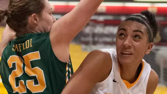 Junior Devin Hudson had 12 points and 10 rebounds in a 70-58 win over San Francisco. (Photo by John Fajardo)