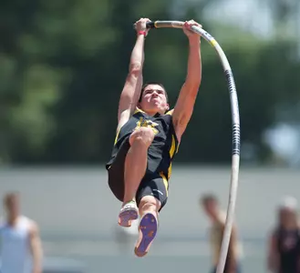 Michael Montgomery tied a meet record at 15-10 to win the pole vault at the Run for the Dream Indoor Invitational.