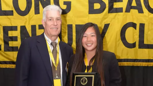 Chaewon Park was named LBSU Female Athlete of the Year by the Long Beach Century Club.  (Photo by Stephen Dachman/Long Beach Century Club)