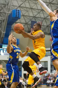 Mike Caffey was named first-team All-Big West for the second straight season.