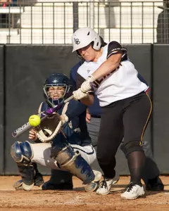 Hannah De Gaetano's first home run of the season lifted LBSU past Houston in game one.