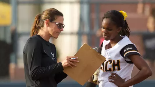 Asst. Coach Stephanie Swenson, Erin Jones-Wesley