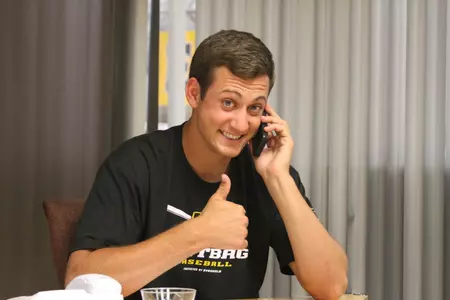 The Dirtbags' Austin Ponzi joined other student-athletes for Long Beach State's first Thank-A-Thon.